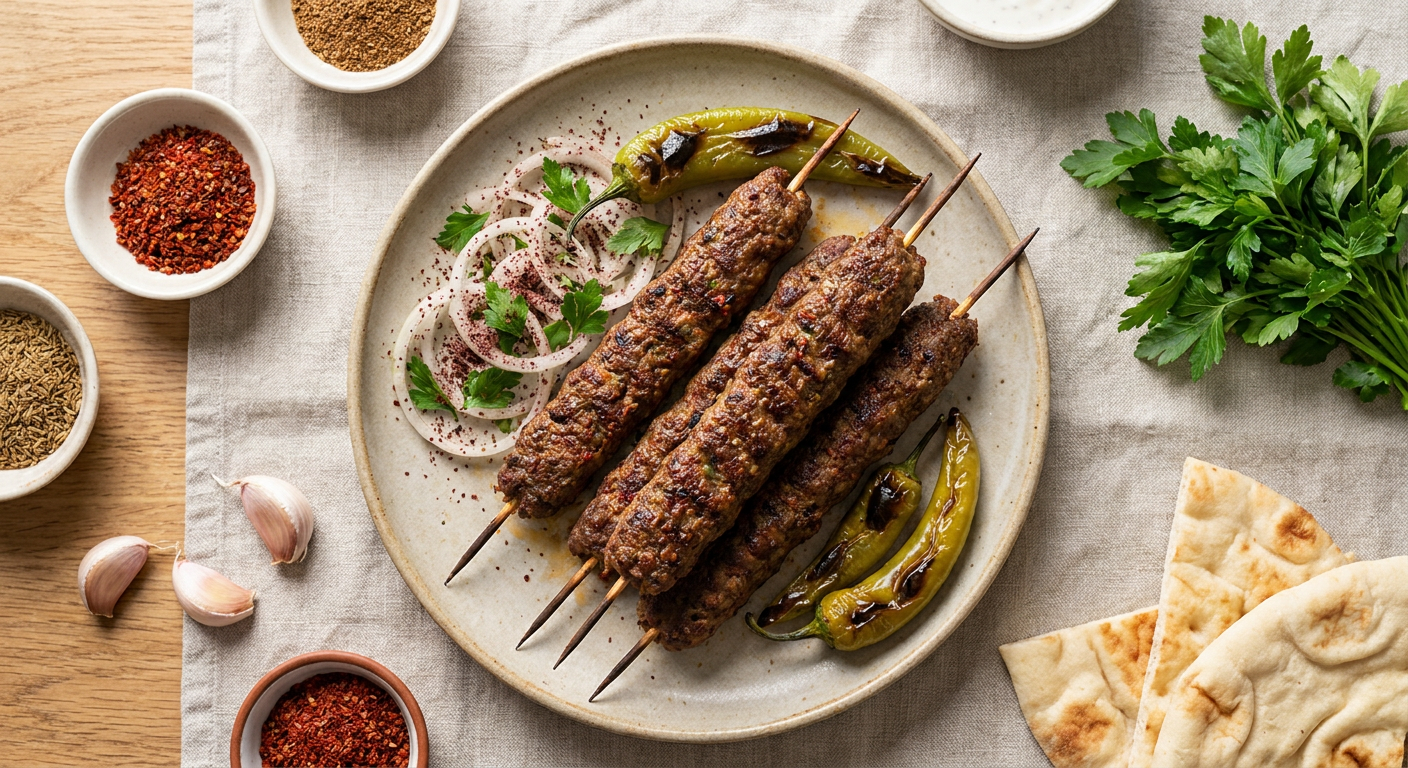 Authentic Adana Kebab Recipe: Hand-Chopped Spicy Lamb