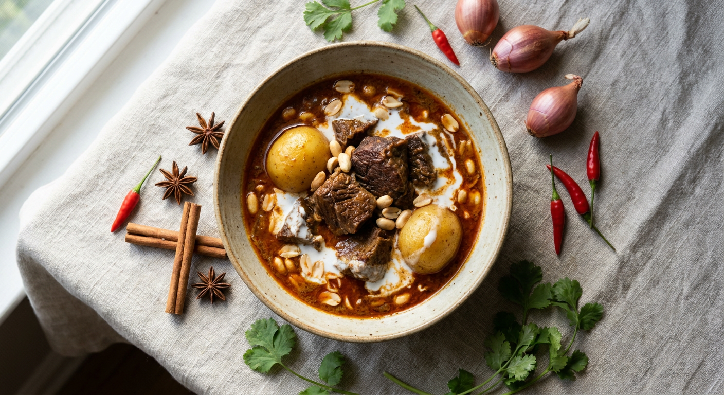 Authentic Beef Massaman Curry with Slow-Braised Chuck