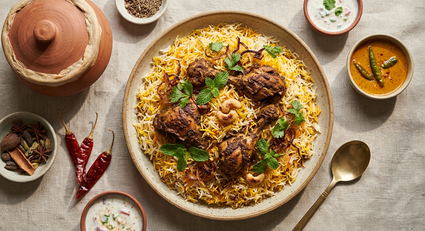 Authentic Hyderabadi Chicken Biryani Recipe for Home Cooks