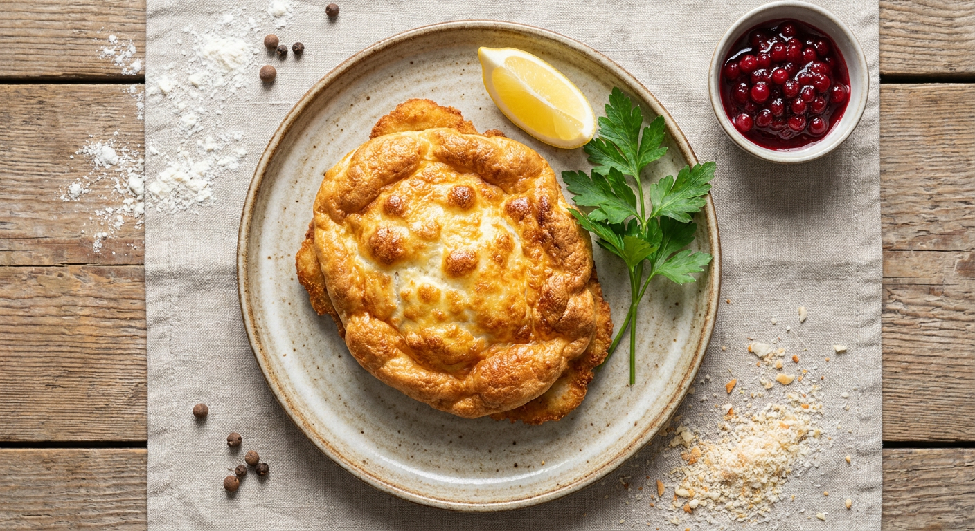Crispy Chicken Schnitzel Recipe with Souffléed Crust