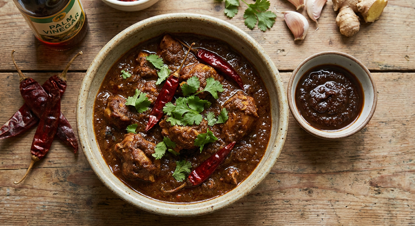 Authentic Chicken Vindaloo Recipe with Goan Vinegar Paste