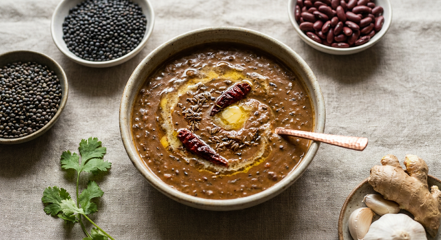 Creamy Dal Makhani Recipe with Smoky Ghee Tempering