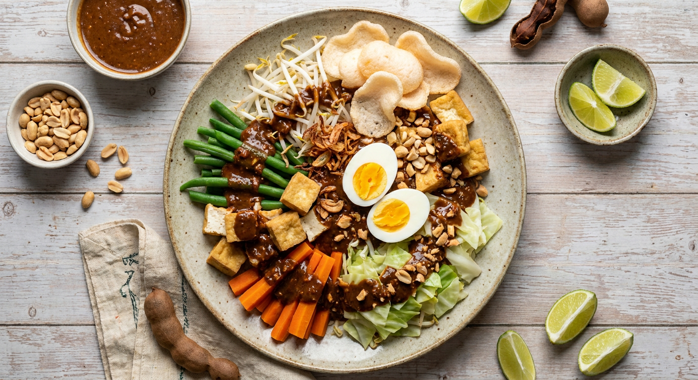 Authentic Gado Gado Recipe with Homemade Peanut Sauce