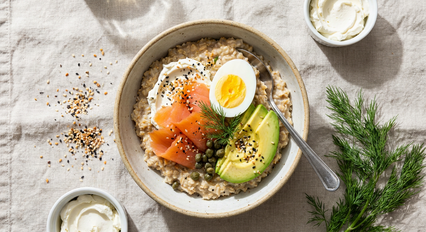 Salty Everything Bagel High Protein Breakfast Bowl