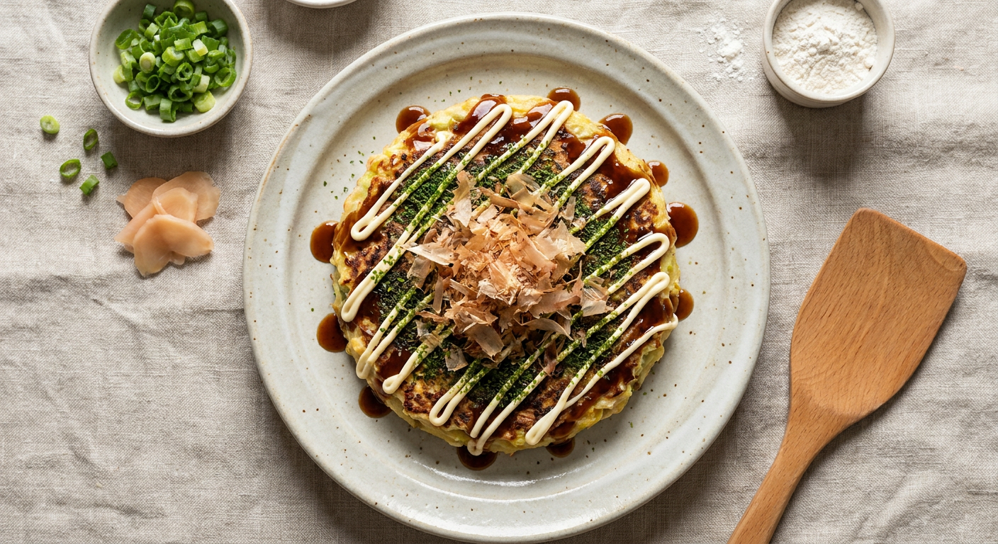 Osaka-Style Japanese Okonomiyaki: The Ultimate Savory Pancake