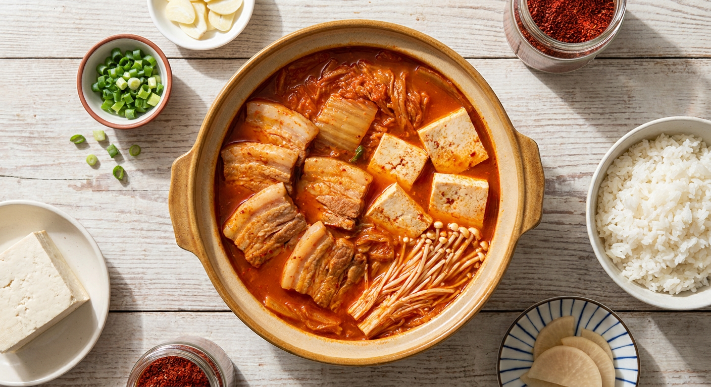 Authentic Kimchi Jjigae Recipe with Pork Belly and Tofu