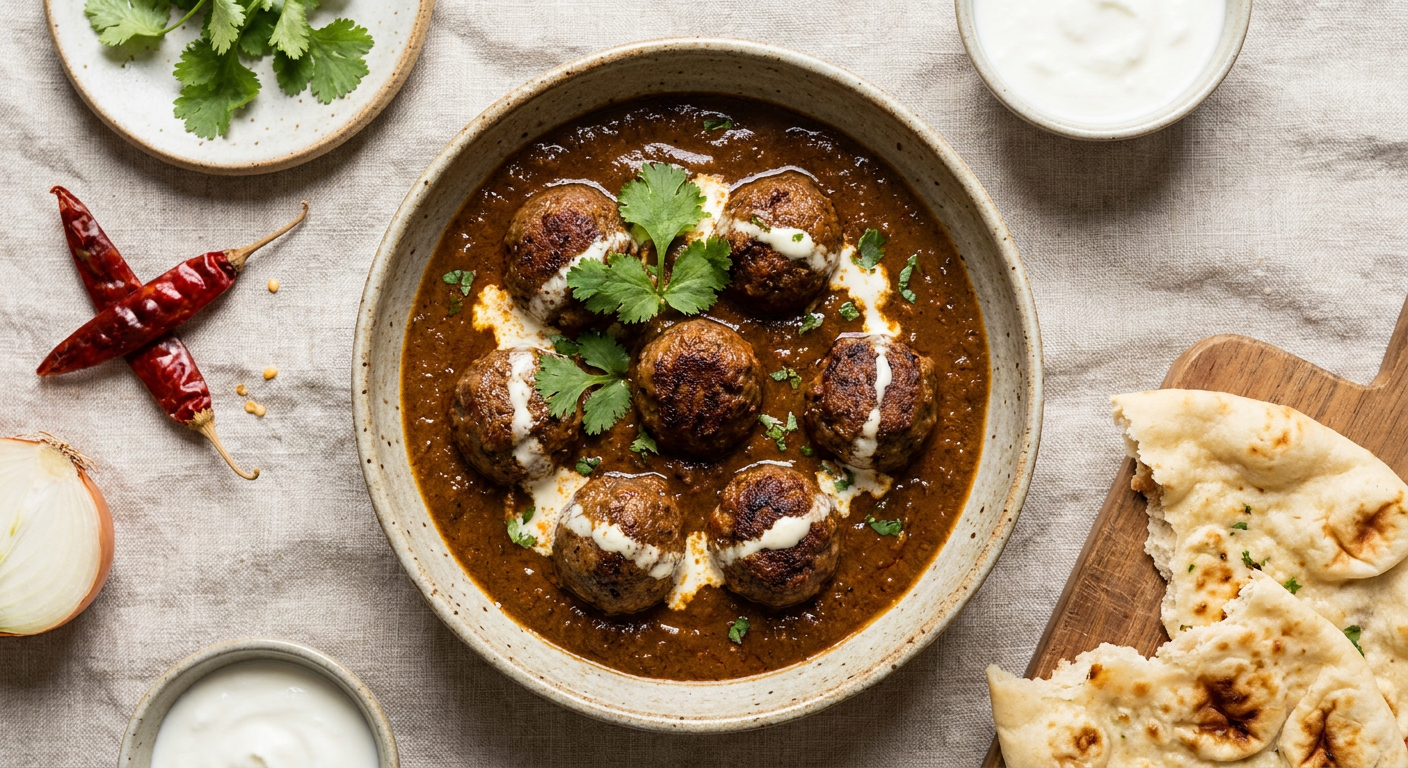 Authentic Kofta Curry Recipe: Pakistani Beef Meatballs