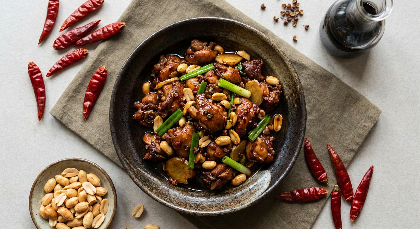 Sichuan-Style Kung Pao Chicken with Peanuts