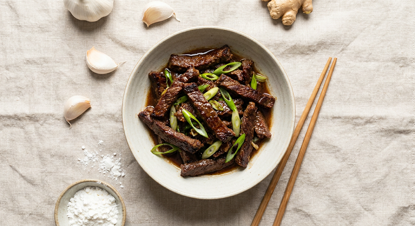 Easy Mongolian Beef: Crispy Flank Steak in 20 Minutes