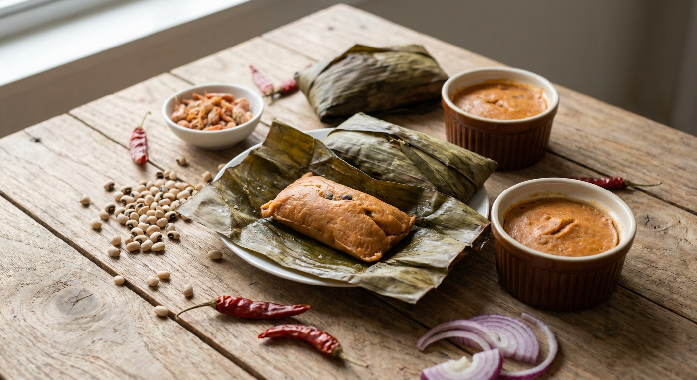 Authentic Nigerian Moi Moi (Steamed Bean Pudding)