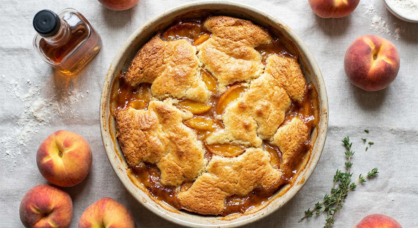 Old-Fashioned Southern Peach Cobbler Recipe