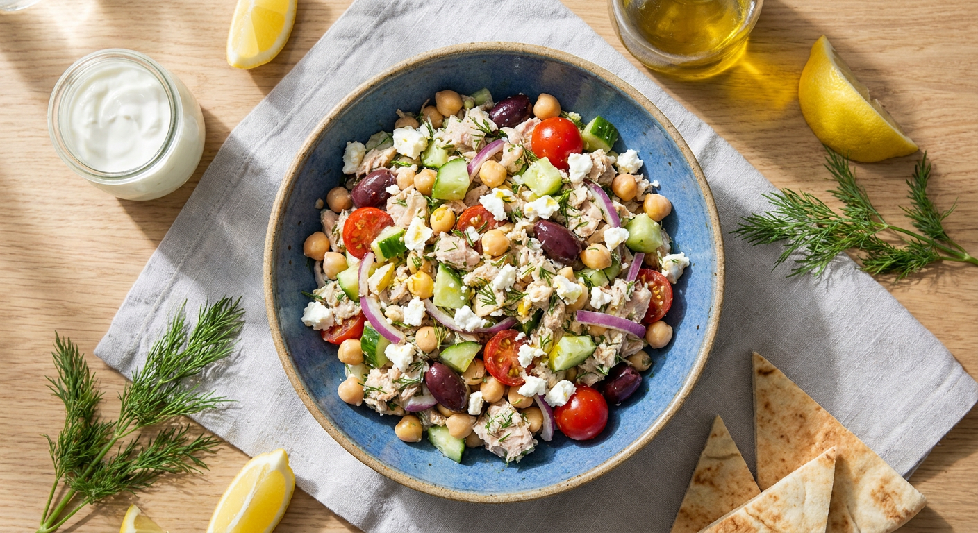 Zesty Tuna Salad Without Mayo (Greek Yogurt & Dill)