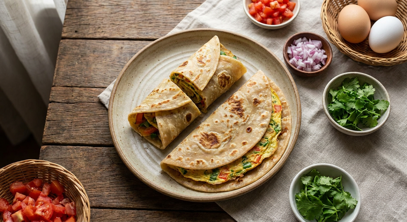 Authentic Ugandan Rolex Recipe (Chapati Egg Roll)