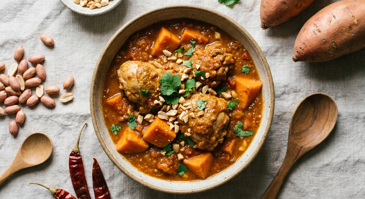 West African Peanut Stew with Chicken and Sweet Potato